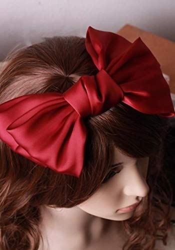 1pcs grandes arcos de cabelo rosa clipes de cabelo decorativo barretas de borboleta cetim de cabelos de seda e grampos