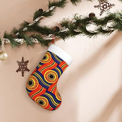 Waymay Serpent African Print Christmas Stage 18 polegadas de Natal de Holding Sock Decoração de férias clássica meias