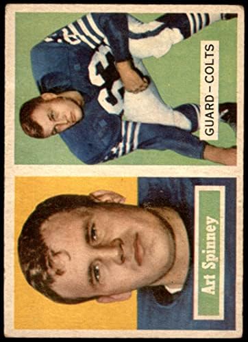 1957 Topps 17 Art Spinney Baltimore Colts VG+ Colts Boston College