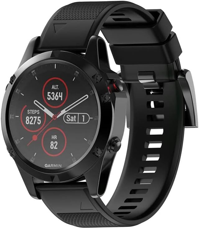 WSCEBCK RELUGUEIRO FÁCIL DE SILICONE DE SILICONE FATA 26 22 Correia de 20 mm para Garmin Fenix ​​7X, Fenix ​​7 Watch