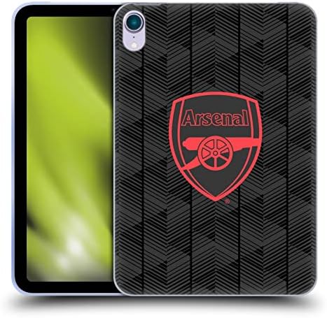 Projetos de capa principal licenciados oficialmente Arsenal FC Black Crest and Gunners Logo Soft Gel Case compatível com
