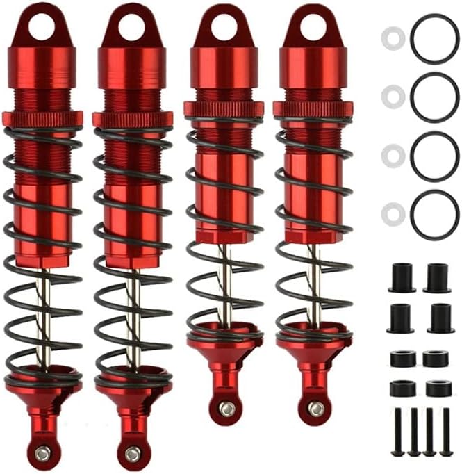 Choques RC da frente e traseira de alumínio para Sledge 4WD 95076-4, Big Bore RC Atualizações de choques