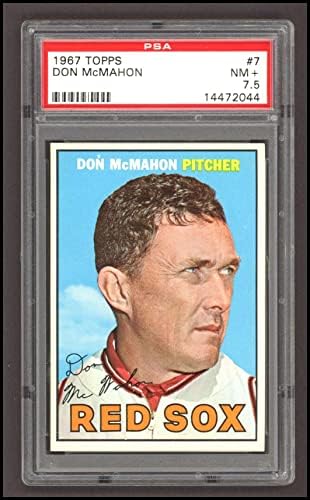 1967 Topps # 7 Don McMahon Boston Red Sox PSA PSA 7.50 Red Sox