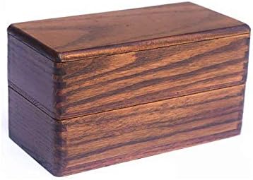 YQWY BENTO Caixa de madeira natural japonesa Japonesa tradicional de almoço quadrado, caixa de sushi de madeira maciça,