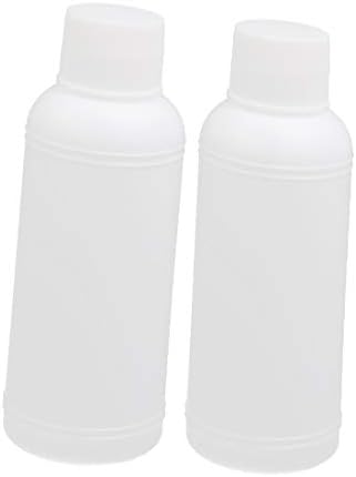 X-Dree 30ml HDPE Plástico redondo garrafa de boca estreita Branco 2pcs (30ml HDPE Botella Redonda de Plástico de Boca