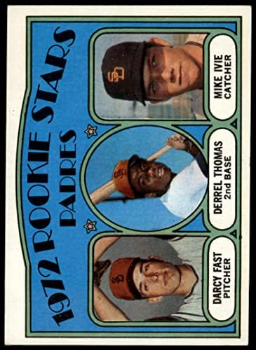 1972 Topps 457 Padres novatos Derrel Thomas/Mike Ivie/Darcy Fast San Diego Padres NM Padres