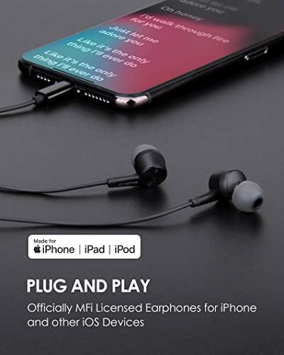Fones de ouvido de fones de ouvido do iPhone do iPhone do iPhone wtih conector de raios Apple mfi compatível iphone