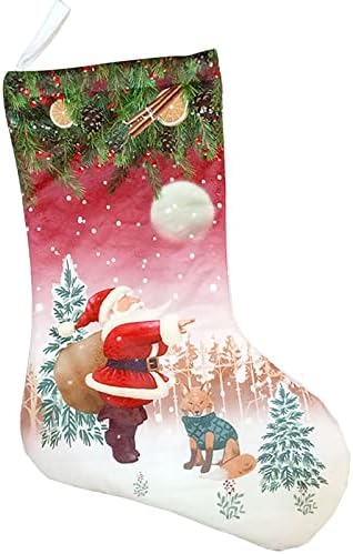 Presentes de doces meias de lareira personalizada meia decorações de casa de Natal e acessórios de festa para crianças decoração de férias em família Decorações altas de vidro