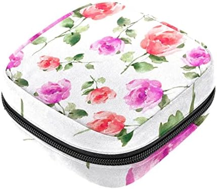 Bolsa de período de flores roxas rosa, bolsa de armazenamento de guardana
