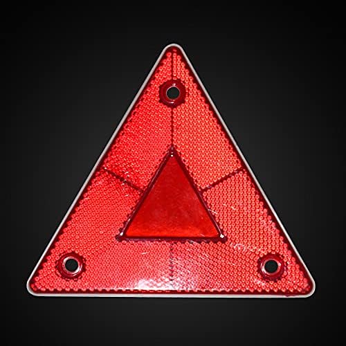 Gosfilando o sinal de aviso de refletor de segurança vermelha de 6 pacotes, sinal de segurança do triângulo de veículos lentos, para