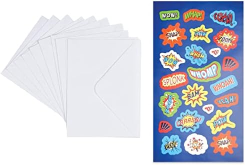 Portfólio de transferência de IsCream 9 x 12 com bloco de notas, envelopes e adesivos - ataque de tubarão