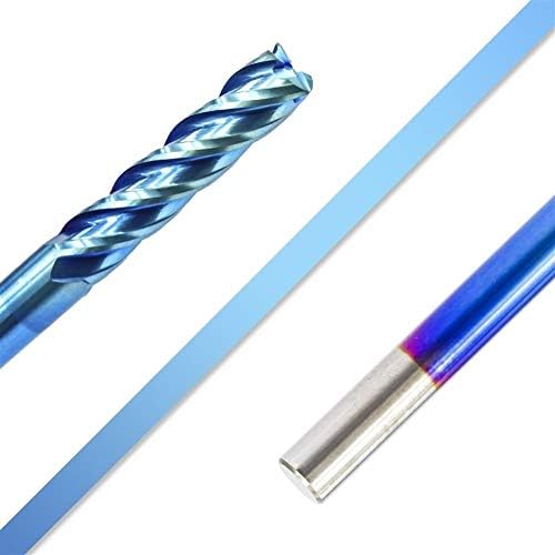 Xmeifei Bit Bit Bit Set 4 FlutE End Mill HRC 50 Tungstênio Bit de revestimento de revestimento nano azul de nano azul