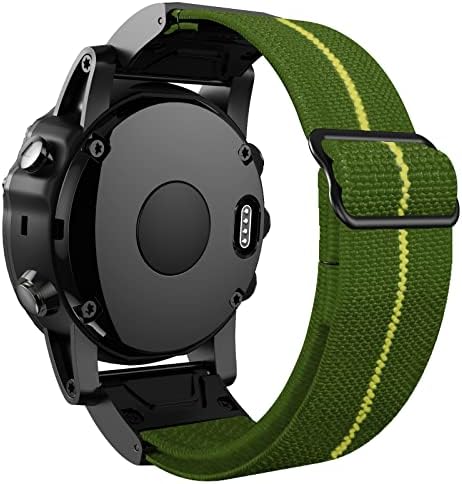 26mm de liberação rápida de nylon loop elástico faixa de banda de vigia para Garmin Fenix ​​6x 6 Pro Fenix ​​5x 5 mais 3HR tactix delta mk2 smart watch
