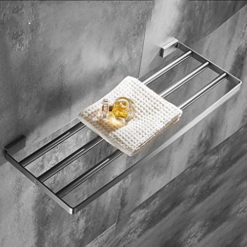 Omoons Rack de toalhas de toalhas de banheiro puro banheiro de hardware Hotel Rack Hotel Dupla Camada/60cm