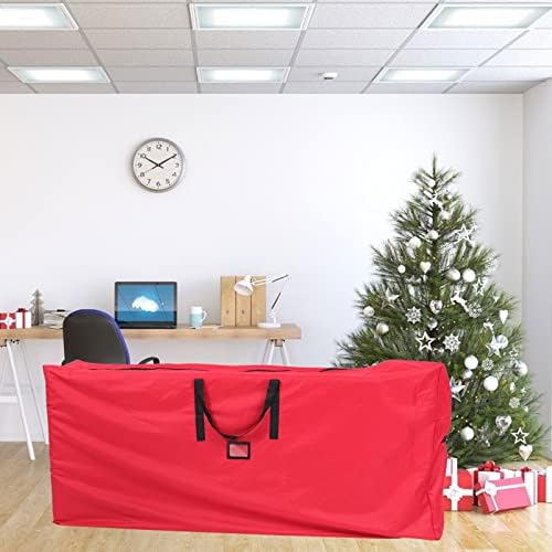 Contêiner de bolsa de armazenamento de árvore de Natal: vermelho de grande capacidade artificial bolsa de árvore portátil portátil