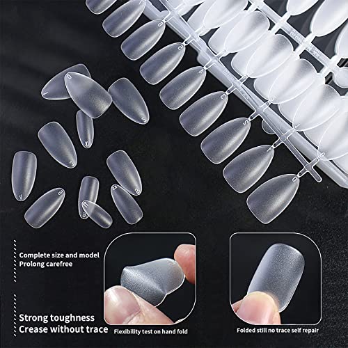 Unhas gelx -x grind acrílico transparente - unhas para mulheres kit de unhas clear acrílico unhas 300pcs dicas de unhas de amêndoa