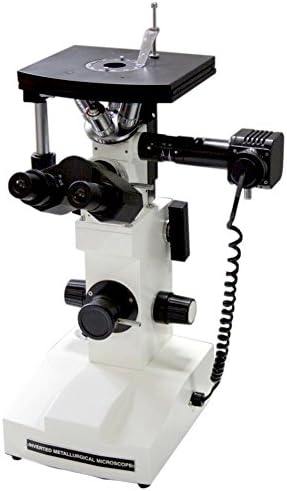 Pesquisa radical 40-500x Metalógrafo metalúrgico invertido refletido microscópio de luz W M Objetivos planos Anexação polarizadora