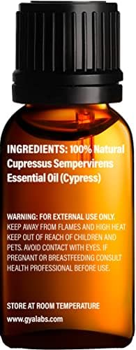 Óleo de Cypress & Ylang Ylang Oil - Gya Labs Radiant Skin Definir para amolecer e iluminar a pele - de óleo terapêutico puro Conjunto de óleos essenciais - 2x10ml