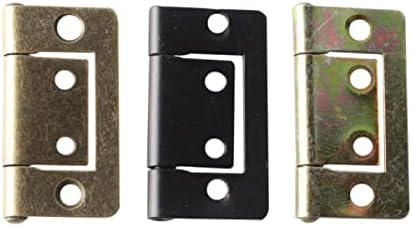 10pcs/conjunto de 38 x 21mm de dobradiça de metal vintage dobradiças de móveis Ferramenta de hardware Diy Crafts para caixa de jóias/caixa de madeira -