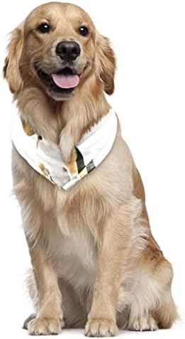 2 pacote Bandana de cachorro ajustável, triangular lavável macio babador adorável cachorro sentado cachorro lenço de lenço