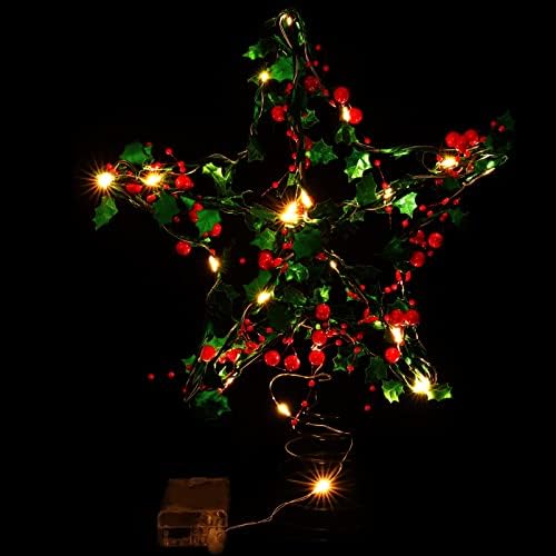 Hanabass Christmas Tree Topper Ornamento Treetop Star Decoration Christmas Party Decoration