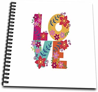 Imagem 3drose de Word Love Feito tudo em Flores - Desenho de Livros