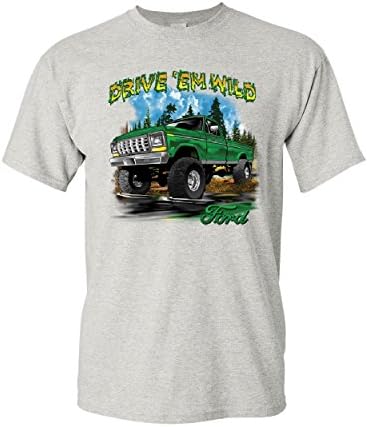 Drive 'Em Camiseta Selvagem Ford Caminhões de picape F-150 Camise de camiseta de lama off-road