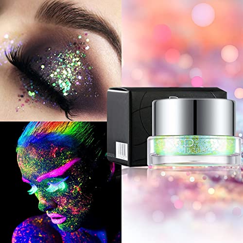 1pc Colors Eyeshadow Makeup Unh Nail Art Pigmment Pó de poeira, para seus lábios, olhos, rosto, corpo e cabelo