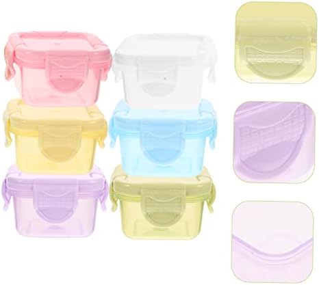 Cabilock 30 pcs molho caixa de takeaway plástico para comida infantil recipientes para lanche recipiente de lanches pequenos xícaras de condimentos copos com tampa