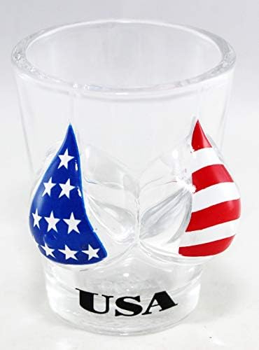 Glass de tiro 3D de biquíni de bandeira dos EUA