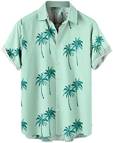 Xiloccer camisetas havaianas impressas para homens de manga curta