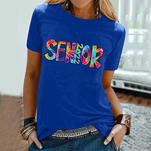 Camas de camisetas soltas temporada de mulher graduação padrão de formatura top top shirt shirt t tunic fashion casual fit