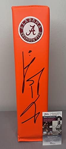 Henry To'oto'o assinou o Alabama Crimson Tide Football Pylon com JSA Coa & Proof - Itens diversos autografados da faculdade