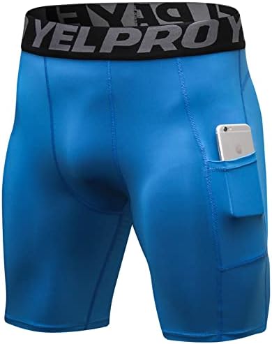 Shorts de compressão Men Pack 3, pacote de roupas íntimas de roupas de compressão seco de compactação de compressão