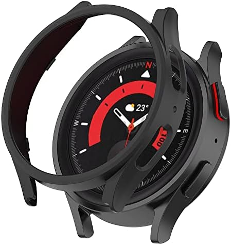 [2pcs] Tucana Series Case Compatível para Samsung Galaxy Watch5 Pro, Case PC rígida à prova de choque e resistente a quebra, pacote