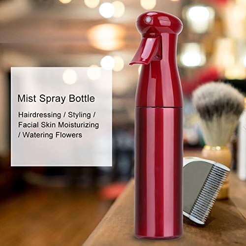 Garrafa de névoa de spray de cabelo, garrafa de spray de cabelo, pulverizador de névoa contínua ultra fina para penteado, limpeza de plantas de janela e hidratação de pele 250ml