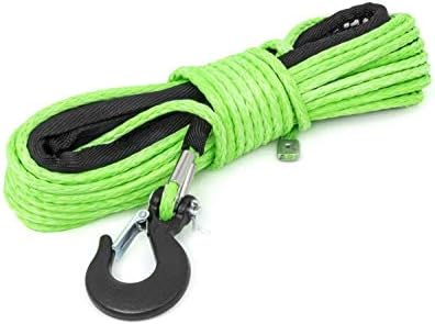 Rough Country 1/4 UTV/ATV Green Synthetic Winch Rope | 50 pés - RS142