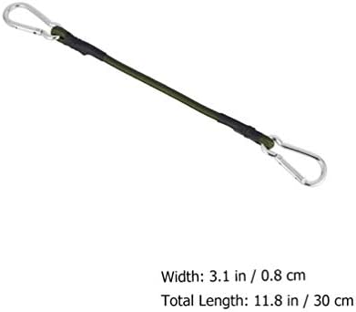 Lioobo Bungee Cords com ganchos Celas de correção de tenda Cords curtos cabos de bagagem 4 peças