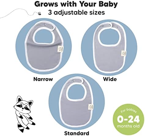 KeAbabies Bibs de bebês orgânicos de 8 pacote para meninas e meninos - babadores de bebê para menino, menina - babadores