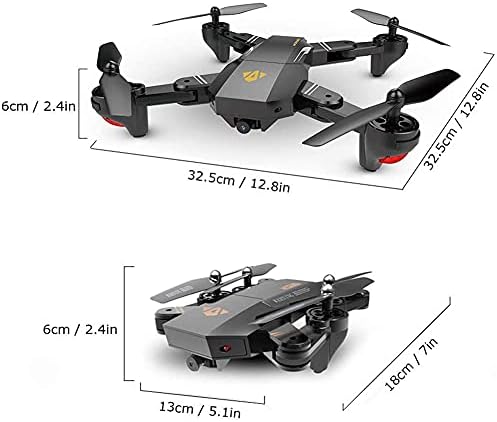 Redaiyulin Drone dobrável WiFi 2,0mp 720p 120 ° Câmera de largura HD 2,4g Altura de selfie Hold RC G-sensor adequado, para