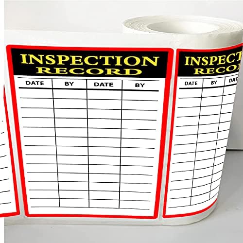 YouOK Inspeção Record Inventário Envie adesivos de paletes, Instruções de manuseio especial de 3,5x5 polegadas adesivos para controle