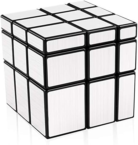 D-Fantix Shengshou Mirror Cube 3x3x3 Cubo de velocidade 57mm e 2 peças Gan Lube 10ml