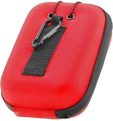 Navitech Red Eva Hard Case/Rangefinder Caps Compatível com Onebird Forfar Golf Range Finder