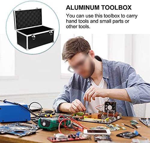 Caixa de ferramentas multifuncional caixa de ferramentas Caixa de transporte rígido de alumínio com peito de armazenamento para equipamento