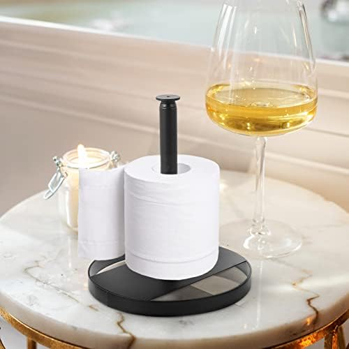 Cabilock Powder Dispenser Stand de metal bancada de papel de papel de papel de papel towel stand towel stand rollo