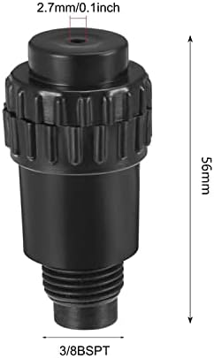 Zyamy 2pcs 3/8BSPT Male Thread Plug Conector Compressor de ar do compressor de ar para o respirador do compressor de ar, tampa