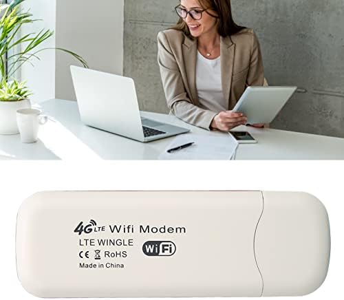 Suporte portátil de Wi -Fi, sinal estável de alta velocidade WPA 10 Usuários WPA2 Criptografia White WiFi Router para escritório de viagem em casa