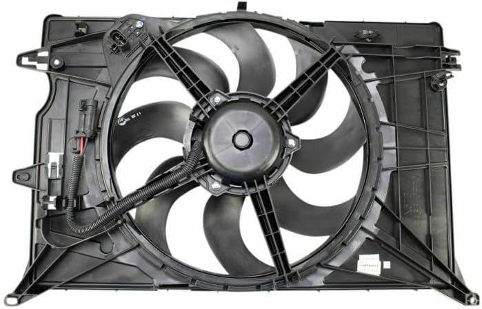 Montador de radiador do motor Montagem do ventilador compatível com Jeep Renegade 1.4L Turbo