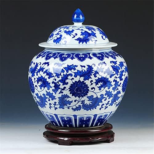 TJLSS clássico China Blue e White Jars Antique Porcelana Coleta Ginger Jarros de gengibre