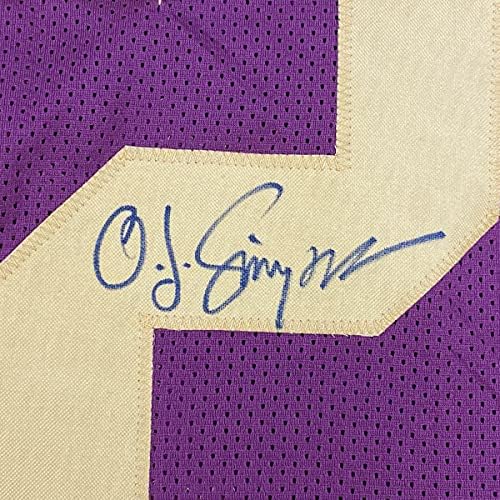 OJ O.J. autografado/assinado Simpson USC Maroon College Football Jersey JSA CoA